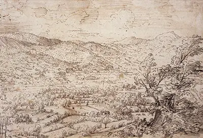 Mountain Landscape with Ridge and Valley Pieter Bruegel